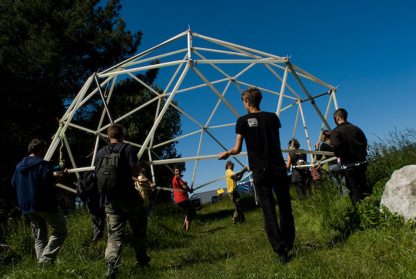 media tent - the beginning