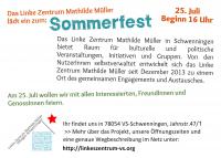 Flyer Sommerfest 2