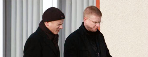 Landtagsabgeordneter Jürgen Gansel (r.)