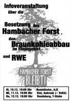 Infotour zum Hambacher Forst und dessen Besetzung sowie zum Braunkohleabbau und RWE