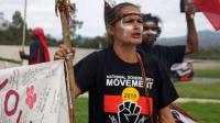 Aboriginal protesters in Canberra - 14