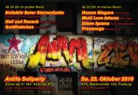 Autonome Antifa Soliparty am 16.10.2016 in der KTS Freiburg