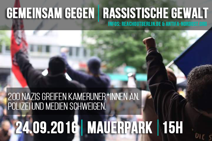 Mobi-Banner für die Kundgebung am Mauerpark, am 24. September 2016.