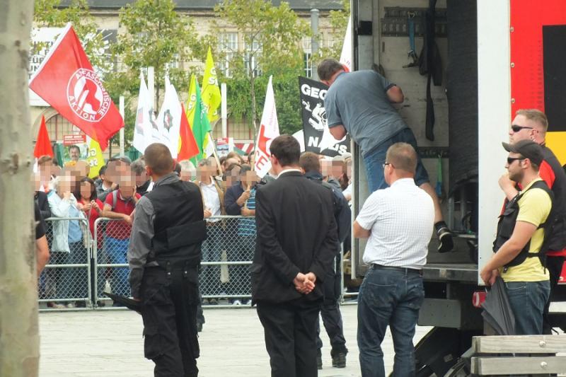 Nazis in Mannheim gestört