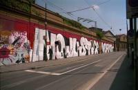 via Bramante, Milano 2001,  Carlo Giuliani Graffiti, (Foto: Azzoncao)