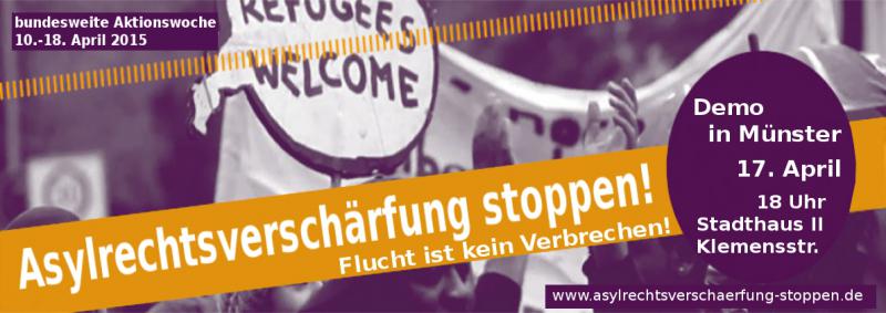 Asylrechtsverschärfung stoppen!