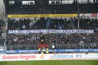 Soliaktion Karlsruher Fans im Wildpark nach Veranstaltungsverbot im Februar