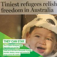 Tiniest refugees relish freedom in Australia