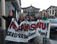 Nekane Askatu - Freiheit für Nekane eine der fast täglichen Demonstrationen in ihrem Heimatdorf Asteasu