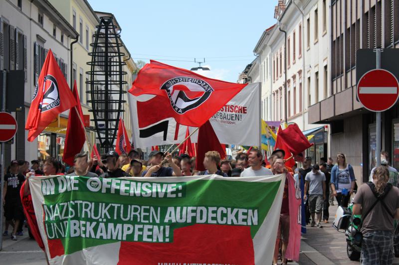 antifaschistischen Demonstration am 7. Juli in Lörrach 2
