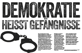 Demokratie heißt Gefängnisse