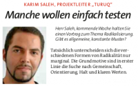 Karim Saleh, Extremismustheoretiker vom iz3w, Freiburg