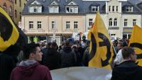 Mitglieder der Identitären Bewegung Erzgebirge und Zwickau bei einer Demonstration am 9.4.16 in Aue (4)