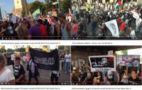 Video-Aufnahmen der Anti-Israel-Demo vom 02.08.14.Deutsche und arabische Antisemiten vereint mit Islamisten gegen Israel.Skandiert wurde unter anderem »Kindermörder Israel« etc