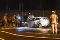 Auch in der Straße Prenzlauer Berg brannte ein Wagen (Foto: Spreepicture)
