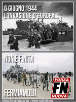 Rassistische Propaganda der Forza Nuova aus dem Jahr 2015