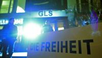 Die GLS-Sprachschule im Hintergrund 