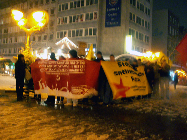 Proteste gegen die Sarrazin Veranstaltung in Duisburg