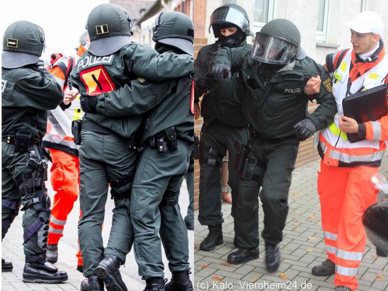 "Verletzter Polizist" in Weinheim ( 4 )