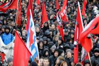 Proteste gegen den NPD-Bundesparteitag in Weinheim