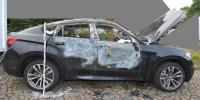 BMW X6 weggebrannt