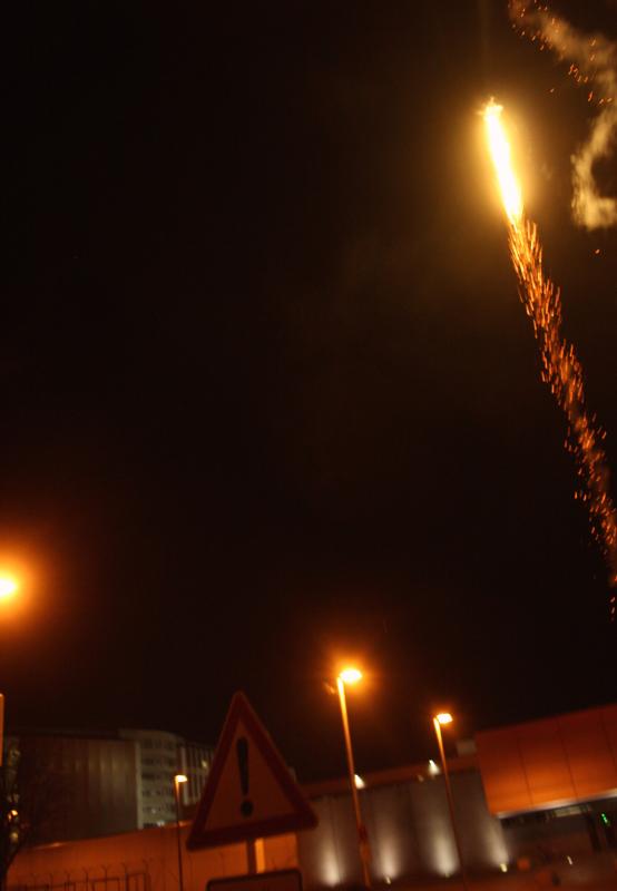 Feuerwerk über der JVA (Stammheim)