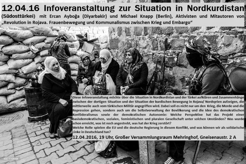 Poster: Infoveranstaltung Nordkurdistan