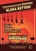 Plakat Demo gegen die EuroTier