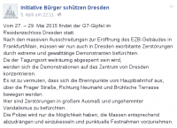 "Bürgerwehr" zum G7-Finanzministertreffen in Dresden? ( 2 )