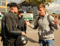 Maik Schneider am 15.09.2012 auf einer NPD-Demonstration in Potsdam