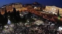 Besetzter Syntagma-Platz