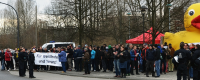 Protest gegen NPD-Kundgebung in Potsdam. Foto: Ney Sommerfeld