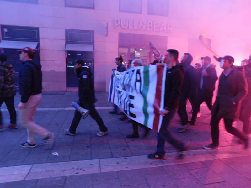 Marseille, 03.12.2016 - Action Française und CasaPound