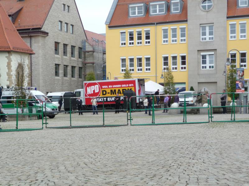 Menschenleerer Schweinemarktplatz