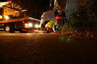 Die Polizei räumt vier Wagen des Kommandos Rhino, das eine Wagenburg in Freiburg-Zähringen errichten