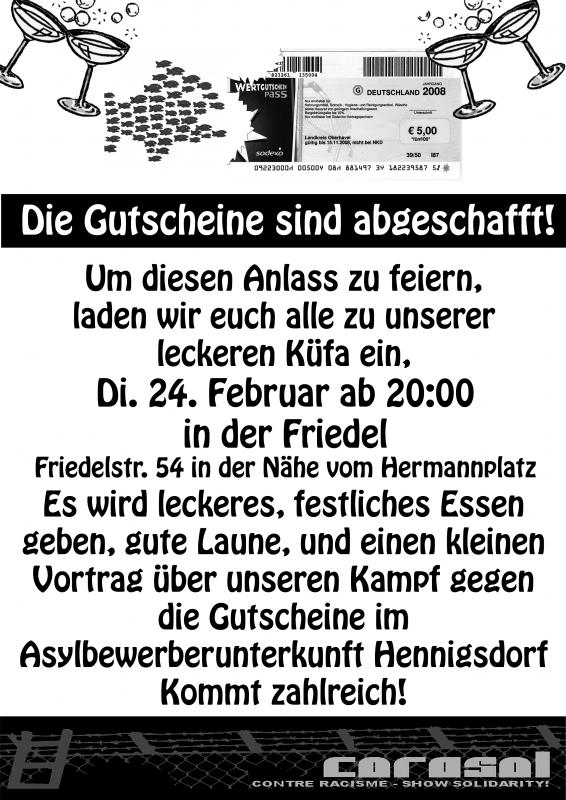 Flyer: Die Gutscheine sind abgeschafft!