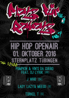 7. Platz für Rabatz HipHop-Open Air am 1. Oktober auf dem Sternplatz Tübingen