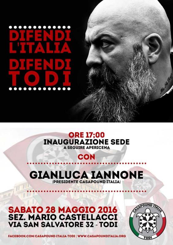 Einweihung CasaPound Sitz in Todi - 28.05.2016