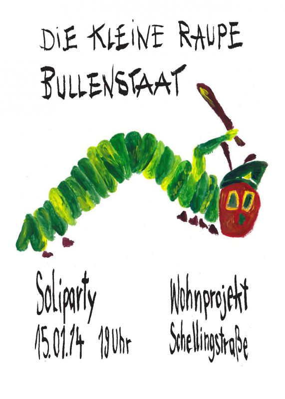 Raupe Bullenstaat