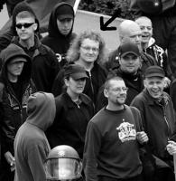 Schrade auf Nazi-Demo 2010 in Schweinfurt