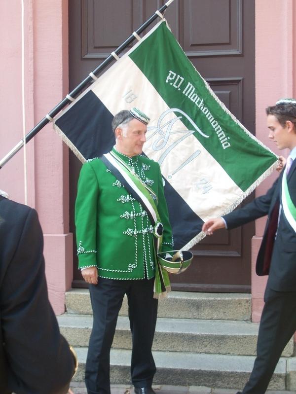 Nazianwalt Klaus Harsch bei der Pennälerverbindung Markomannia Rastatt