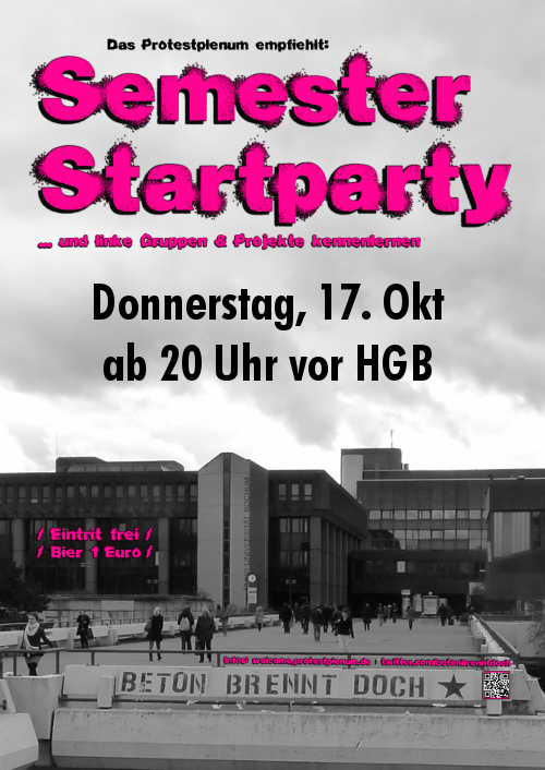 Linke Semesterstartparty zum WiSe 2013/14