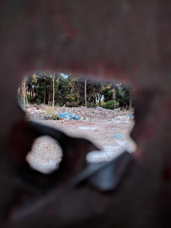 10 month after the eviction, the territory of the former squat is still filled only with rubbish.