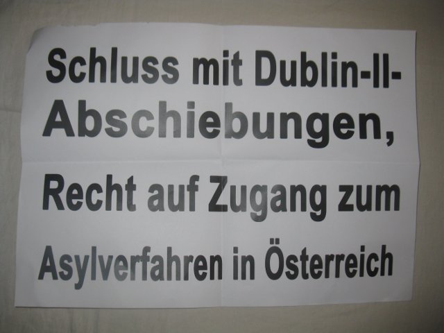 Schluss mit Dublin II - Abschiebungen