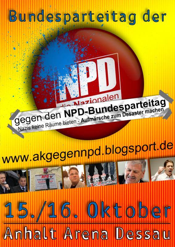 Gegen den Bundesparteitag der NPD