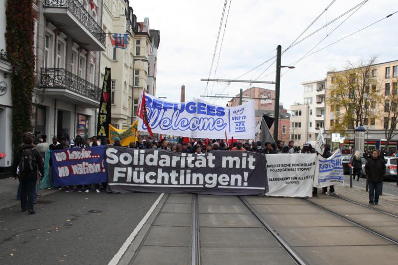 Refugees Welcome in Rostock (Foto: Kombinat Fortschritt)