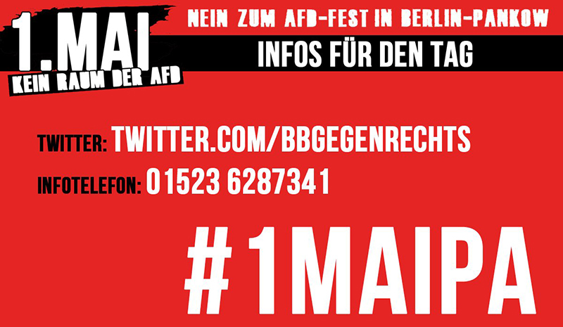 1.Mai - Kein Raum der AfD!