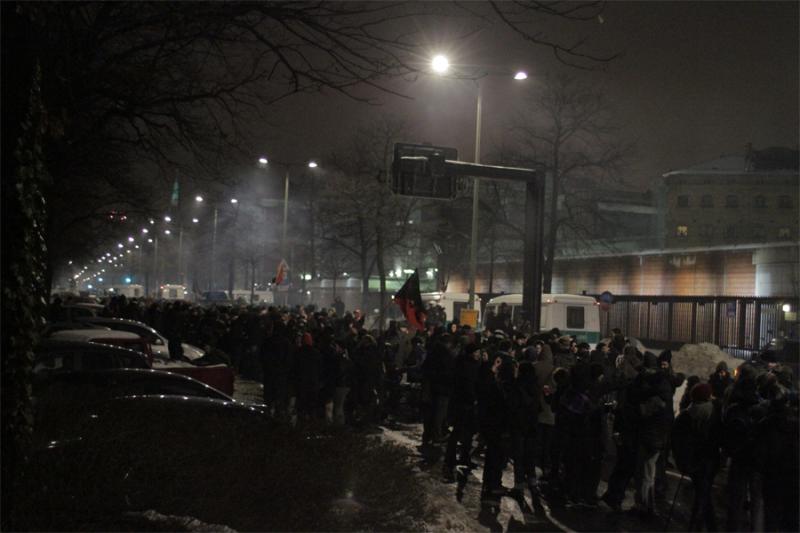 Silvester Demo - Silvester zum Knast 2010 Berlin JVA Moabit