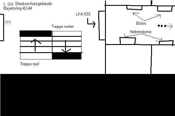 Staatsschutzgebäuder Berlin, Bayernring 42-44, 1.OG