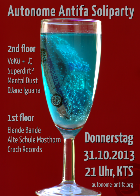 Autonome Antifa Soliparty 31.10.2013 in der KTS Freiburg